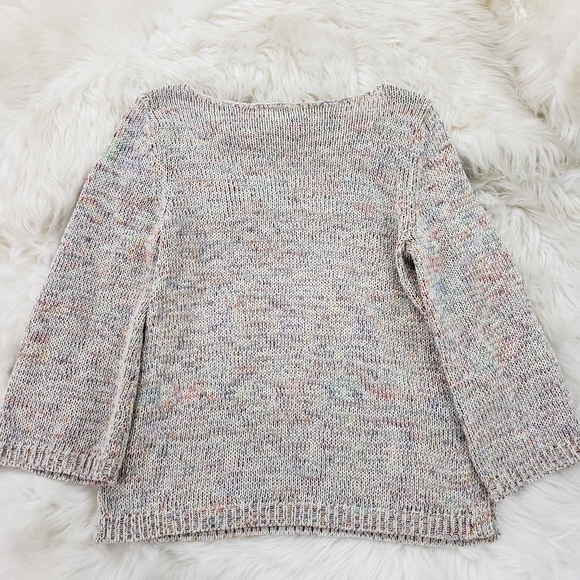 LOFT Sweaters - Loft rainbow heavy knit pullover sweater sz small